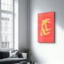 Wallity Pintura Decorativa de Vidrio Templado Multicolor 46 x 72 cm